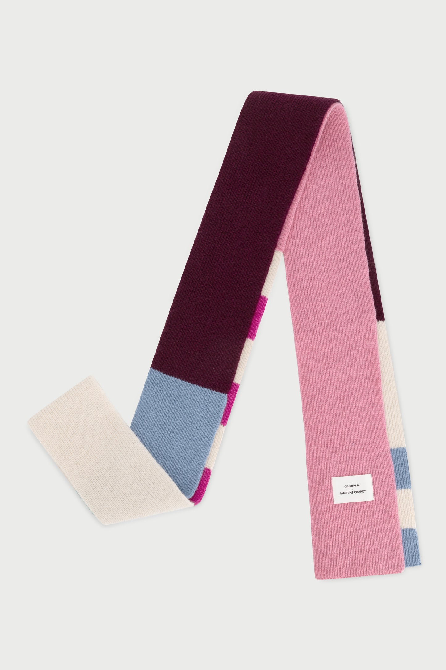 Striped Mini Soft Wool Scarf - CLÒIMH x Fabienne Chapot