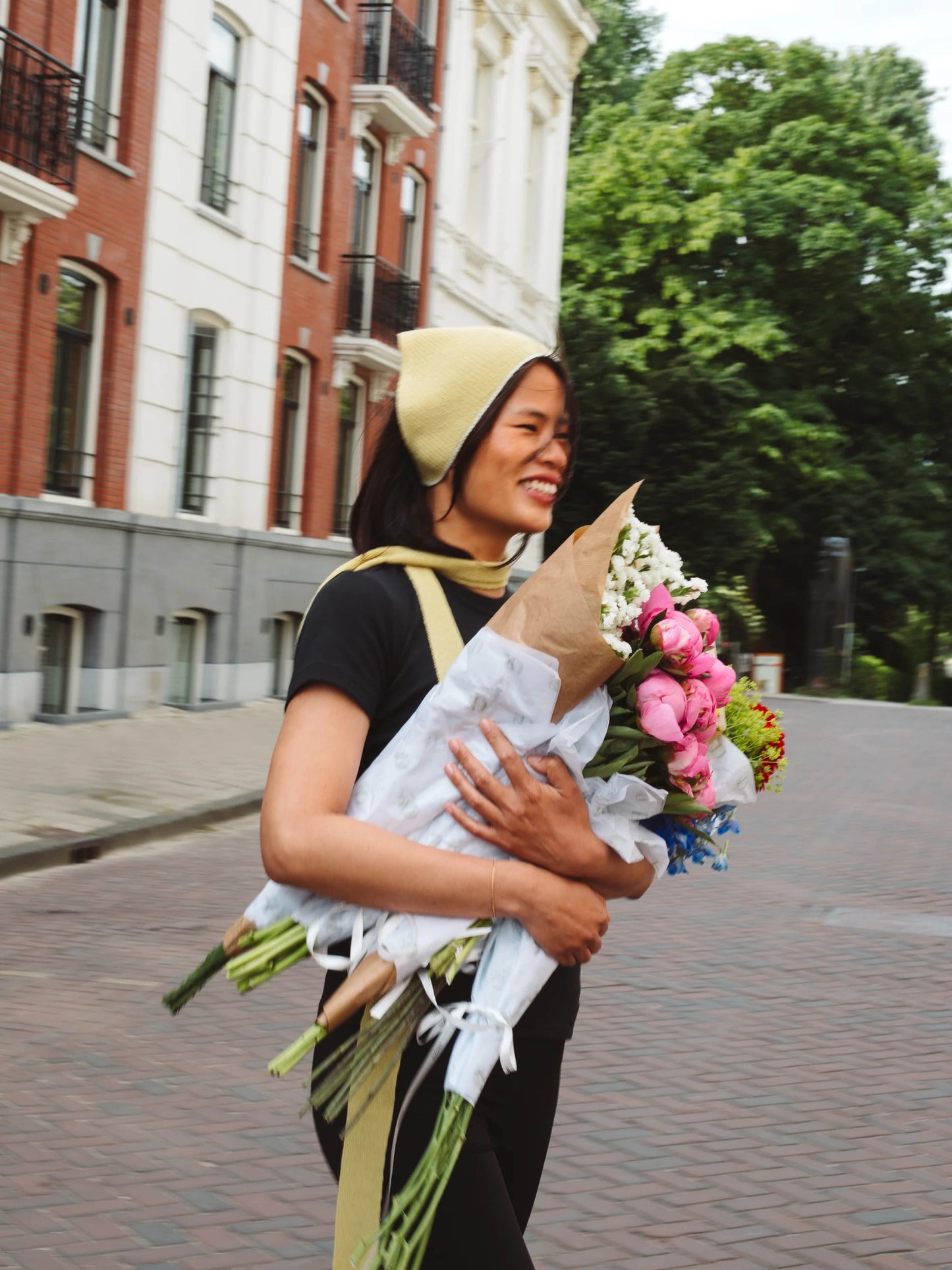 Soft Wool Bandana - Soft Yellow