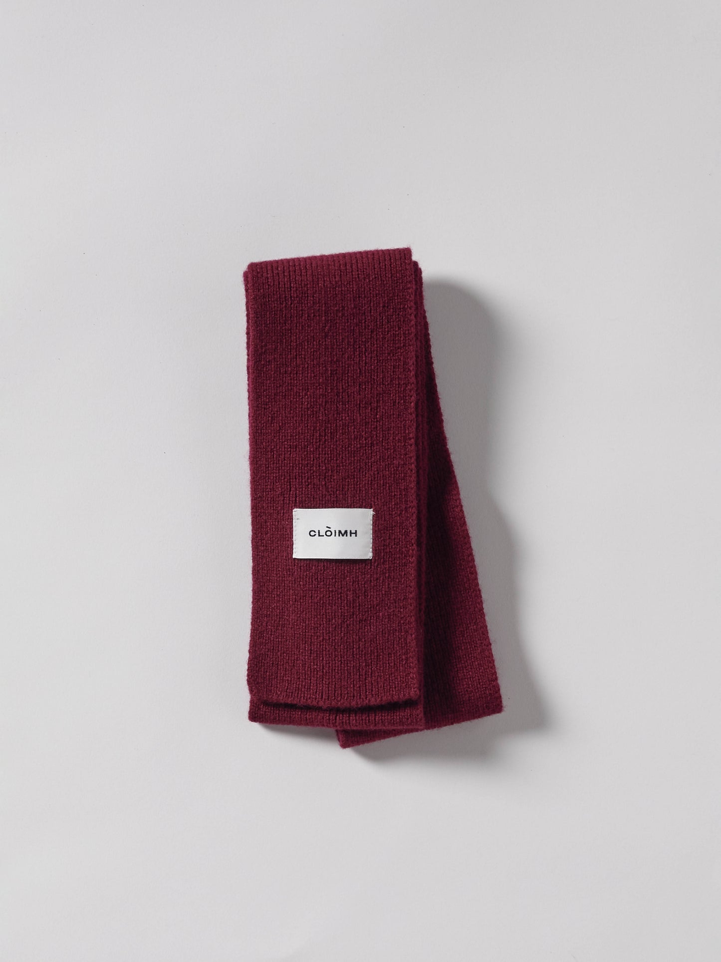 Mini Soft Wool Scarf - Burgundy