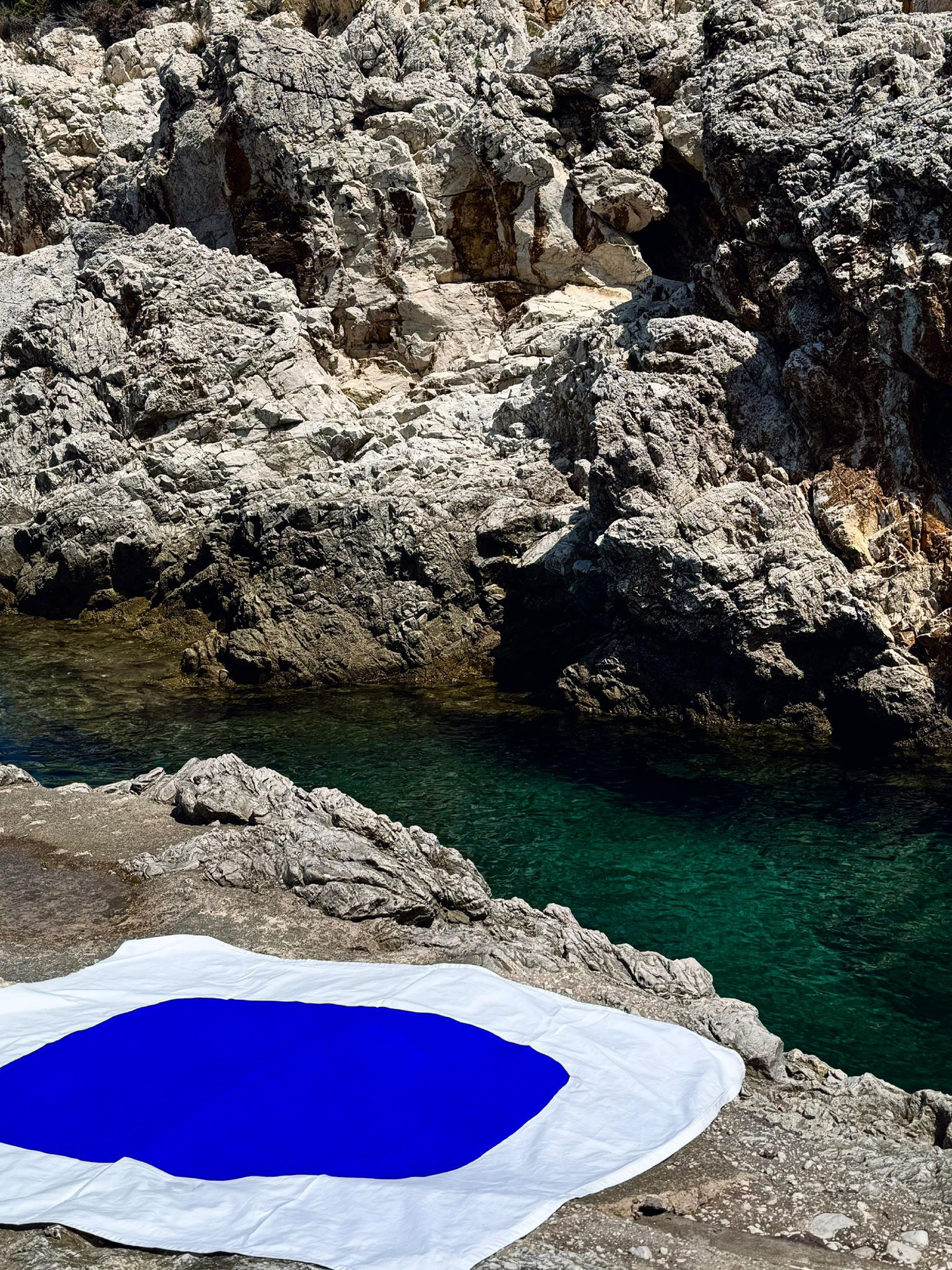 Soft Wool Chunky Bandana - Cobalt Blue