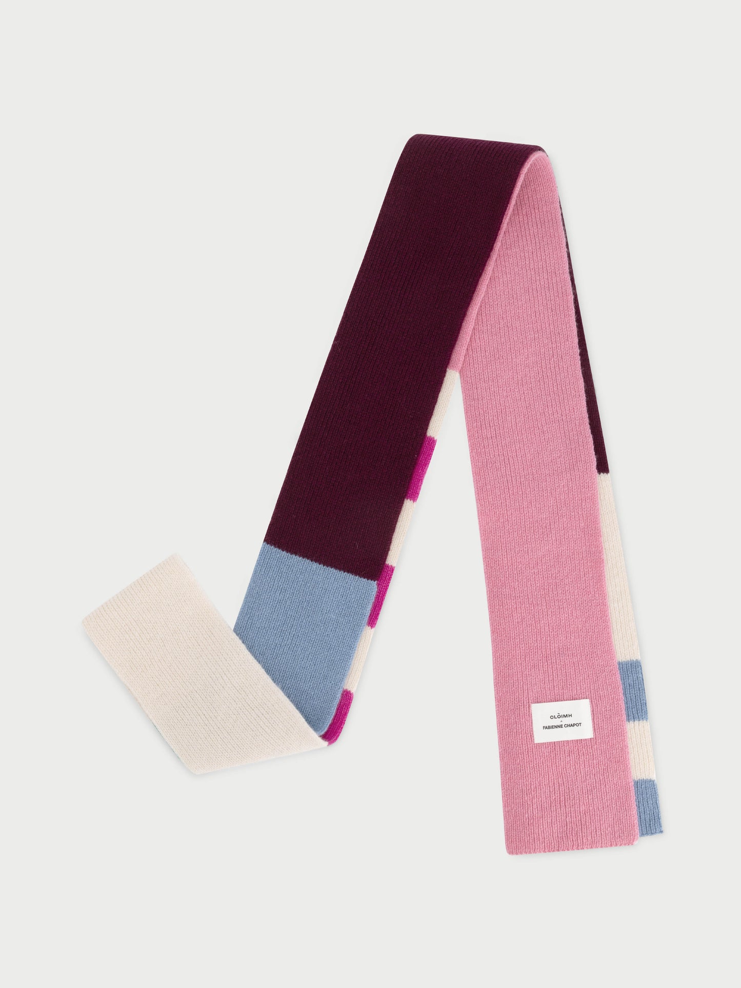 Striped Mini Soft Wool Scarf - CLÒIMH x Fabienne Chapot