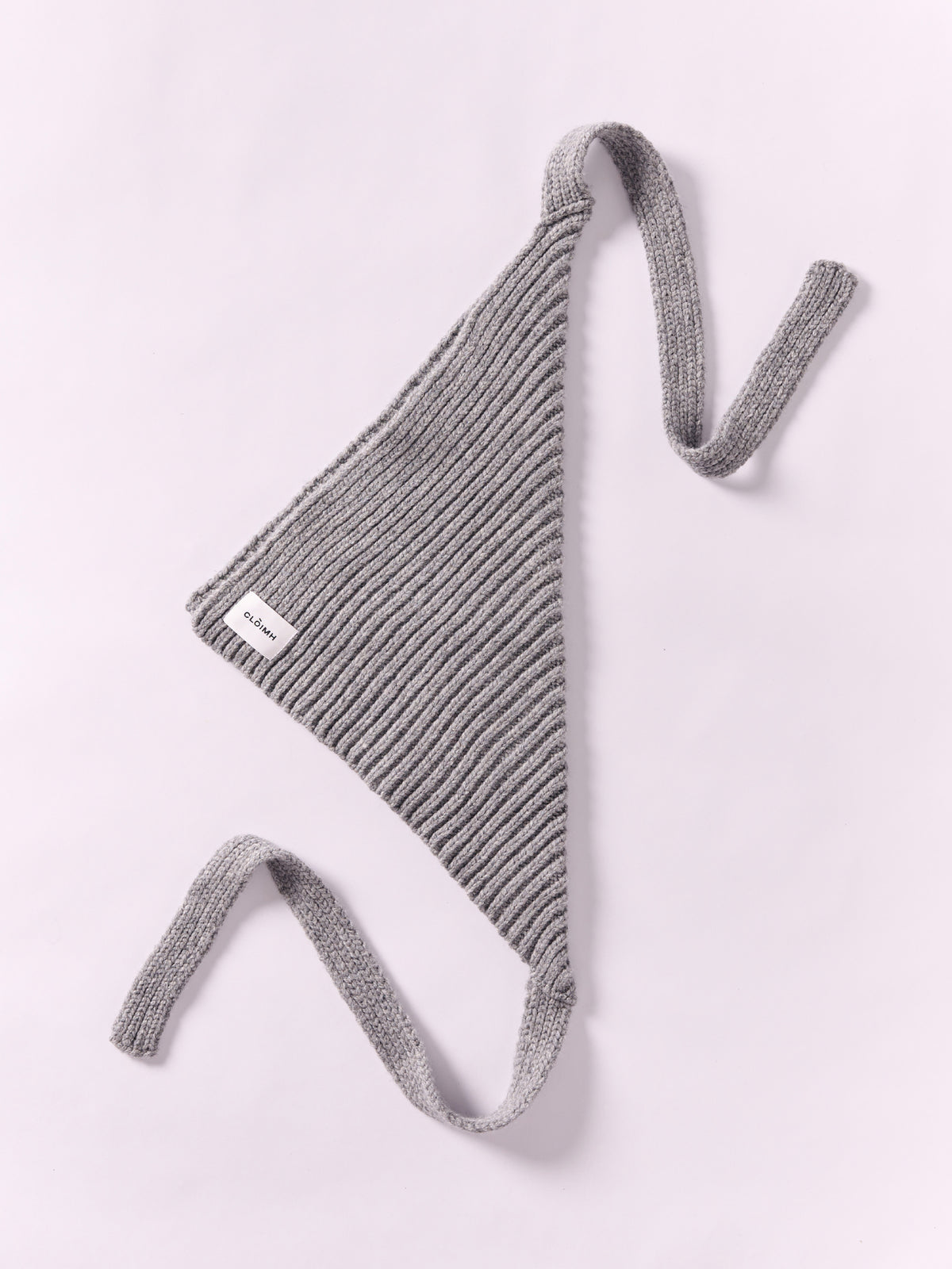 Soft Wool Chunky Bandana - Flannel Grey