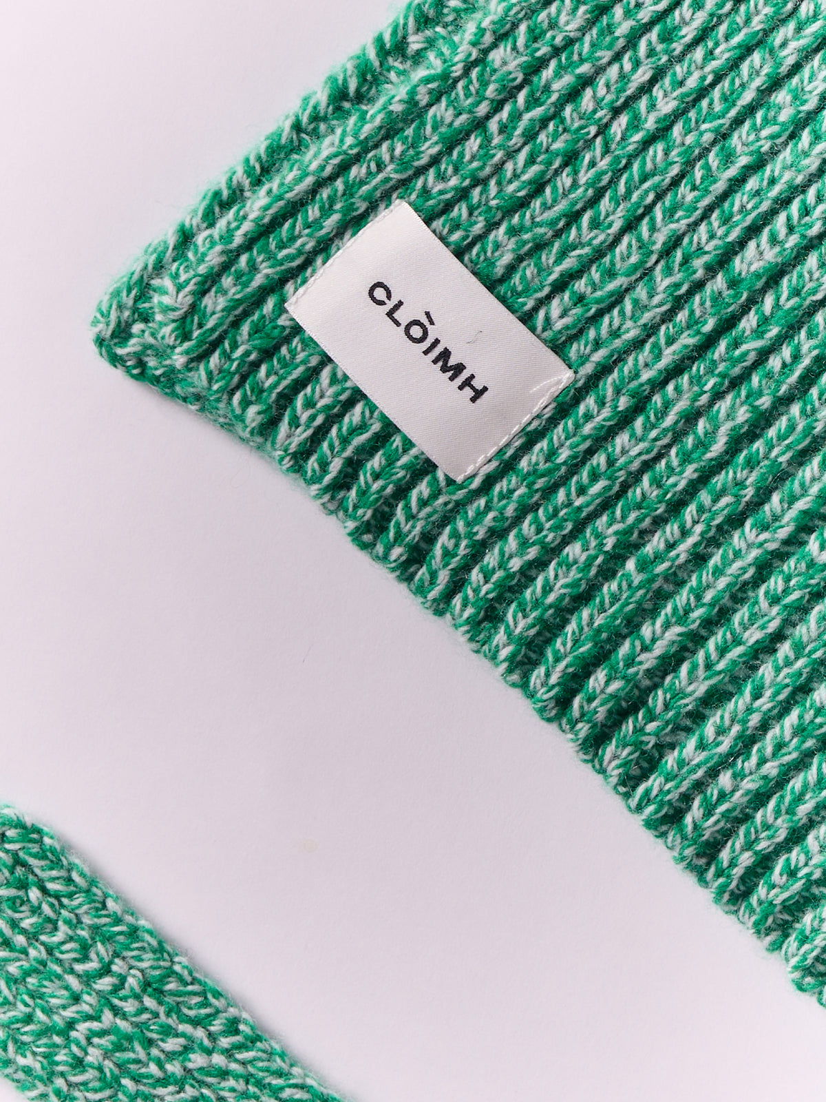 Soft Wool Chunky Bandana - Bright Green Marl