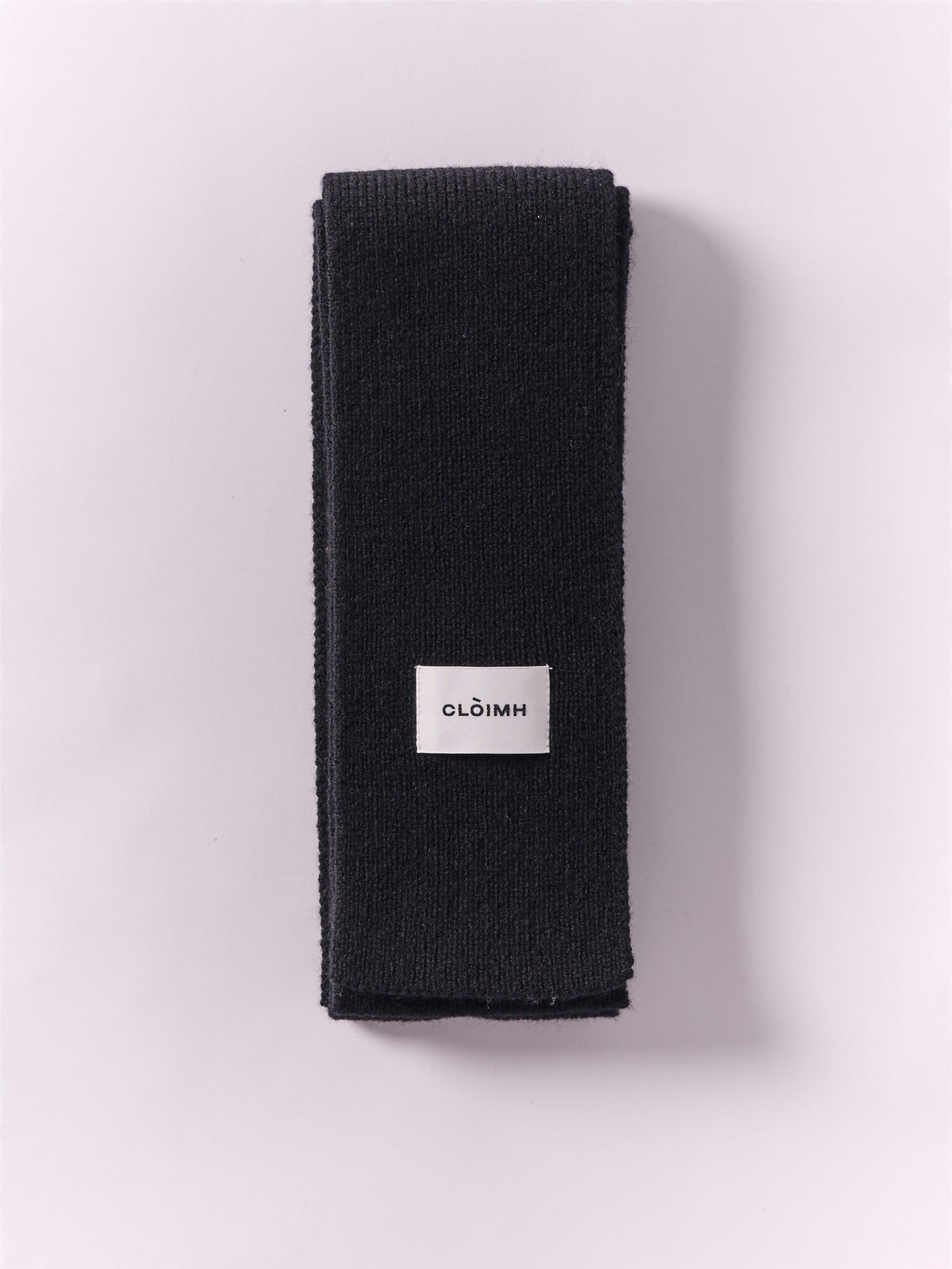 Soft Wool Mini Scarf - Black