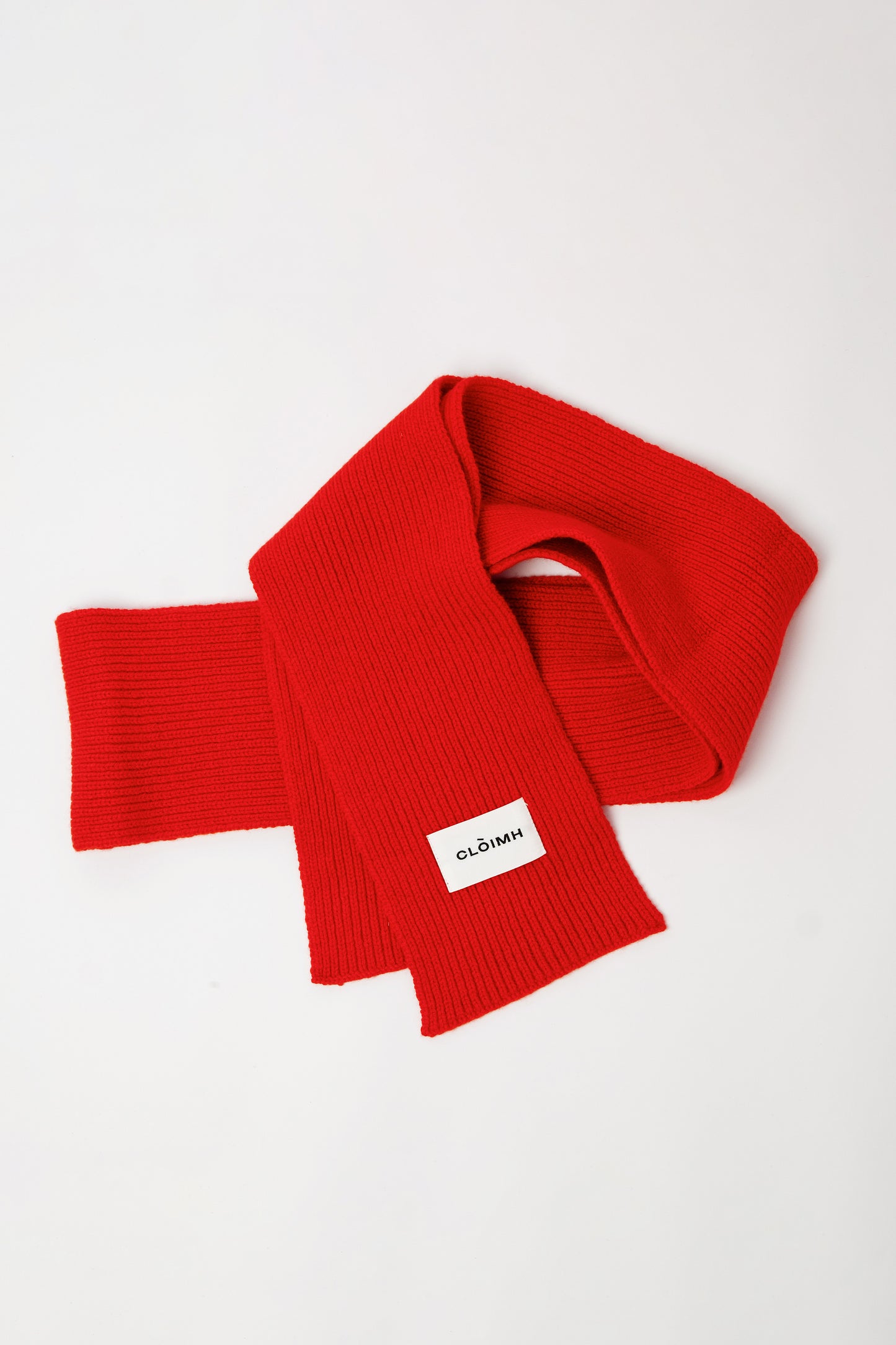 Soft Wool Scarf - Red