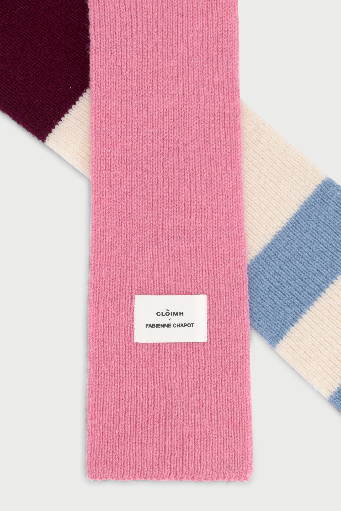 Striped Mini Soft Wool Scarf - CLÒIMH x Fabienne Chapot