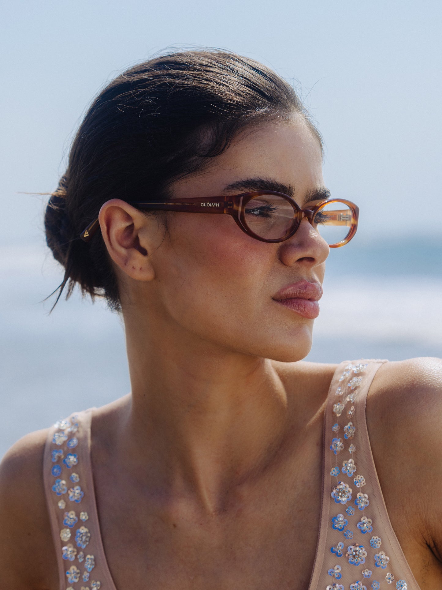 IOLLA x CLÒIMH Blue Light Filter Glasses Frame 002 - Cinnamon Swirl