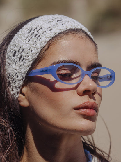IOLLA x CLÒIMH Blue Light Filter Glasses Frame 002 - Ice Blue