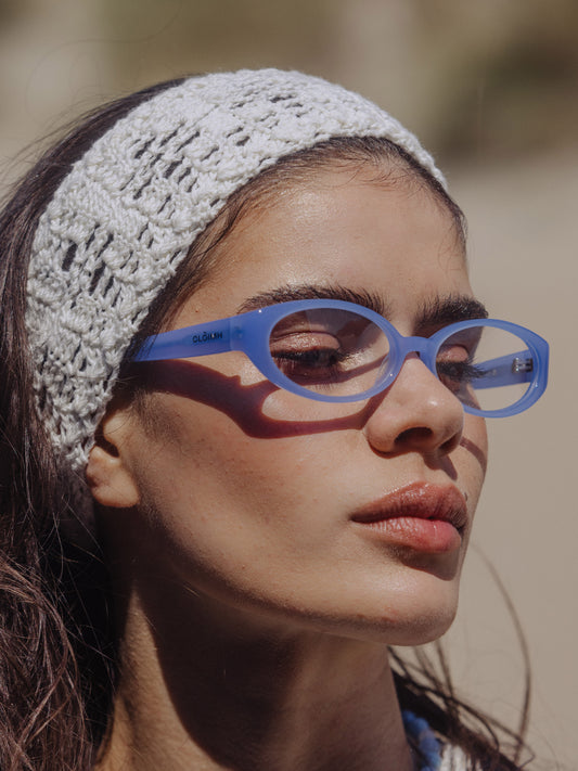 IOLLA x CLÒIMH Blue Light Filter Glasses Frame 002 - Ice Blue