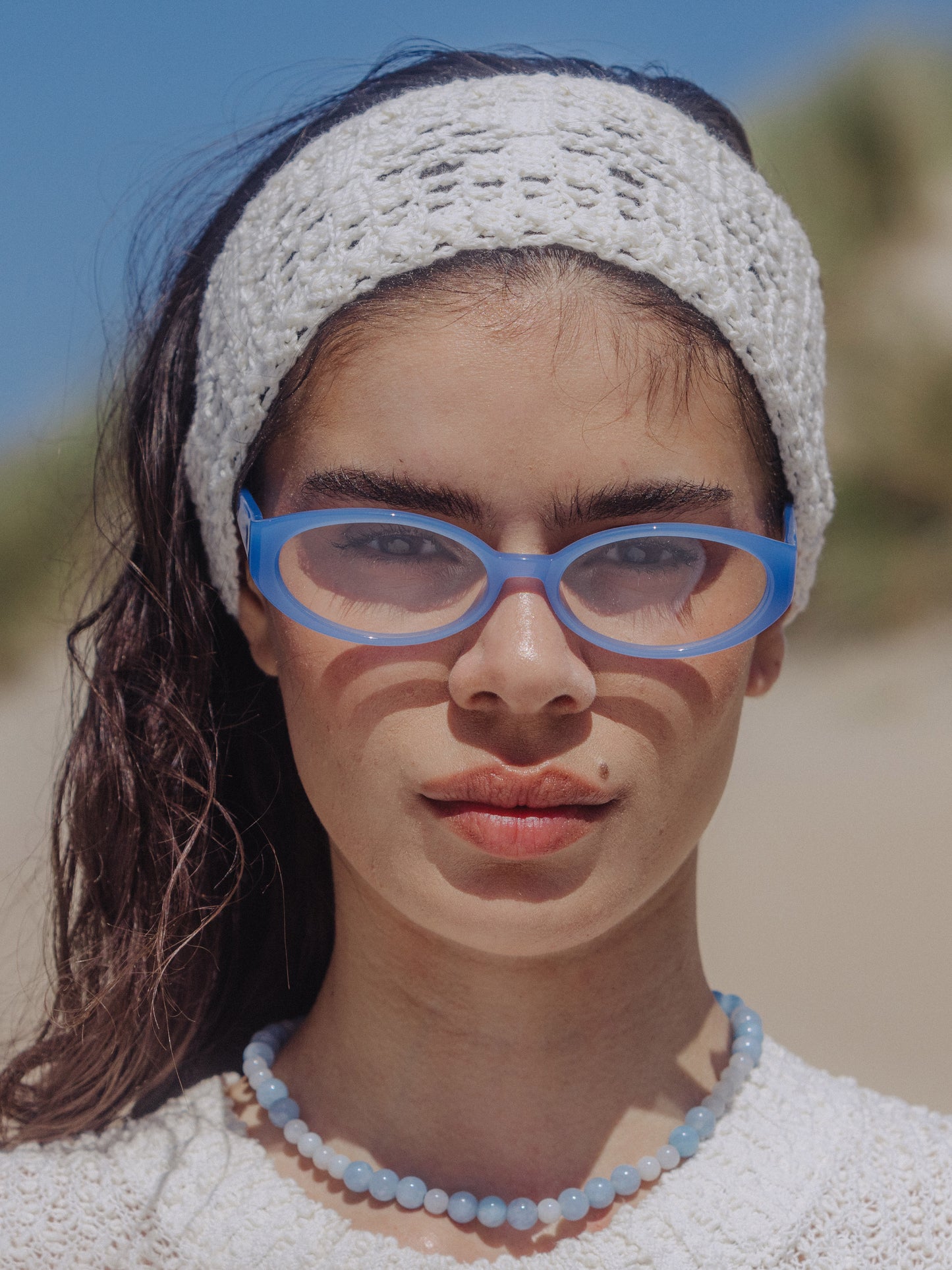 IOLLA x CLÒIMH Blue Light Filter Glasses Frame 002 - Ice Blue