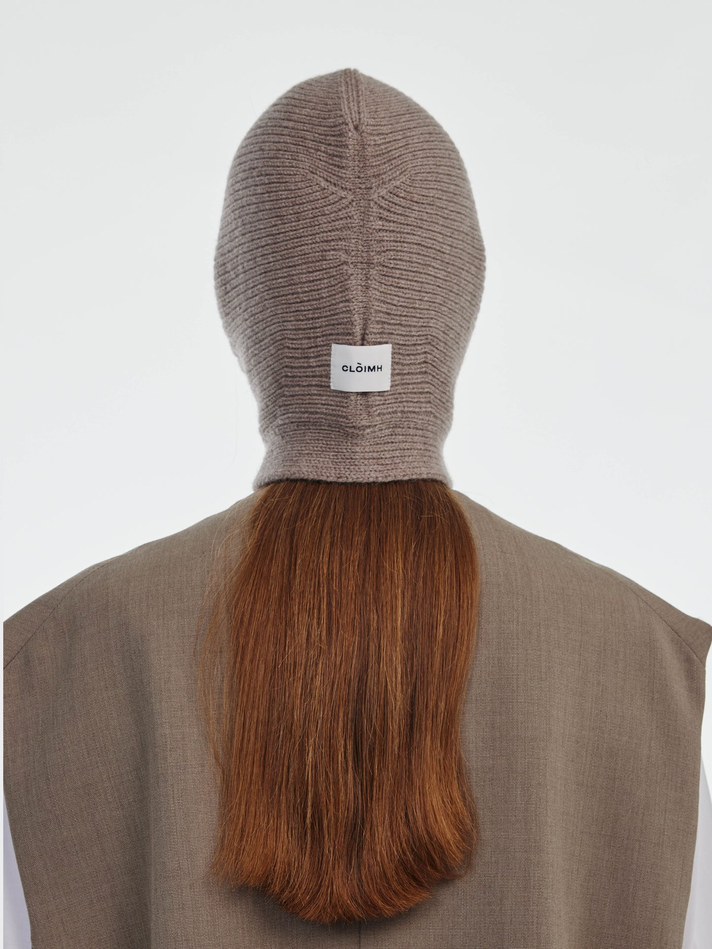 Wool Tied Hood - Mushroom