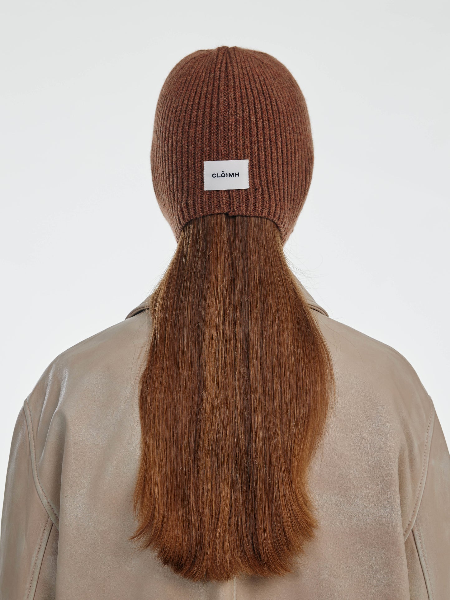 Soft Wool Tied Bonnet Hat - Hazelnut