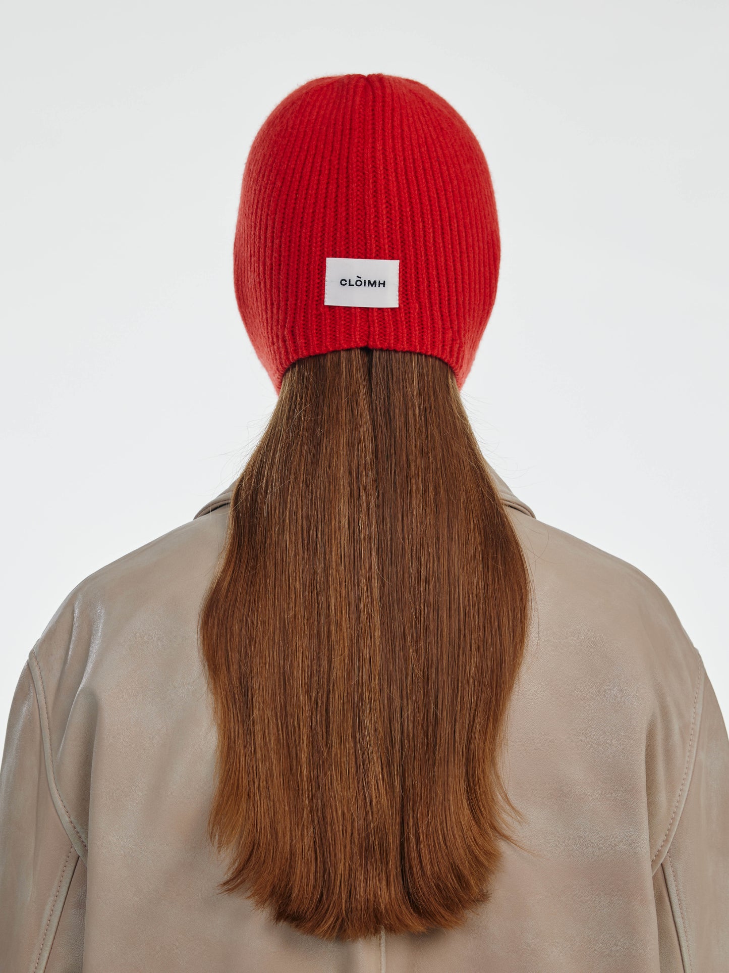 Soft Wool Tied Bonnet Hat - Red/Burgundy