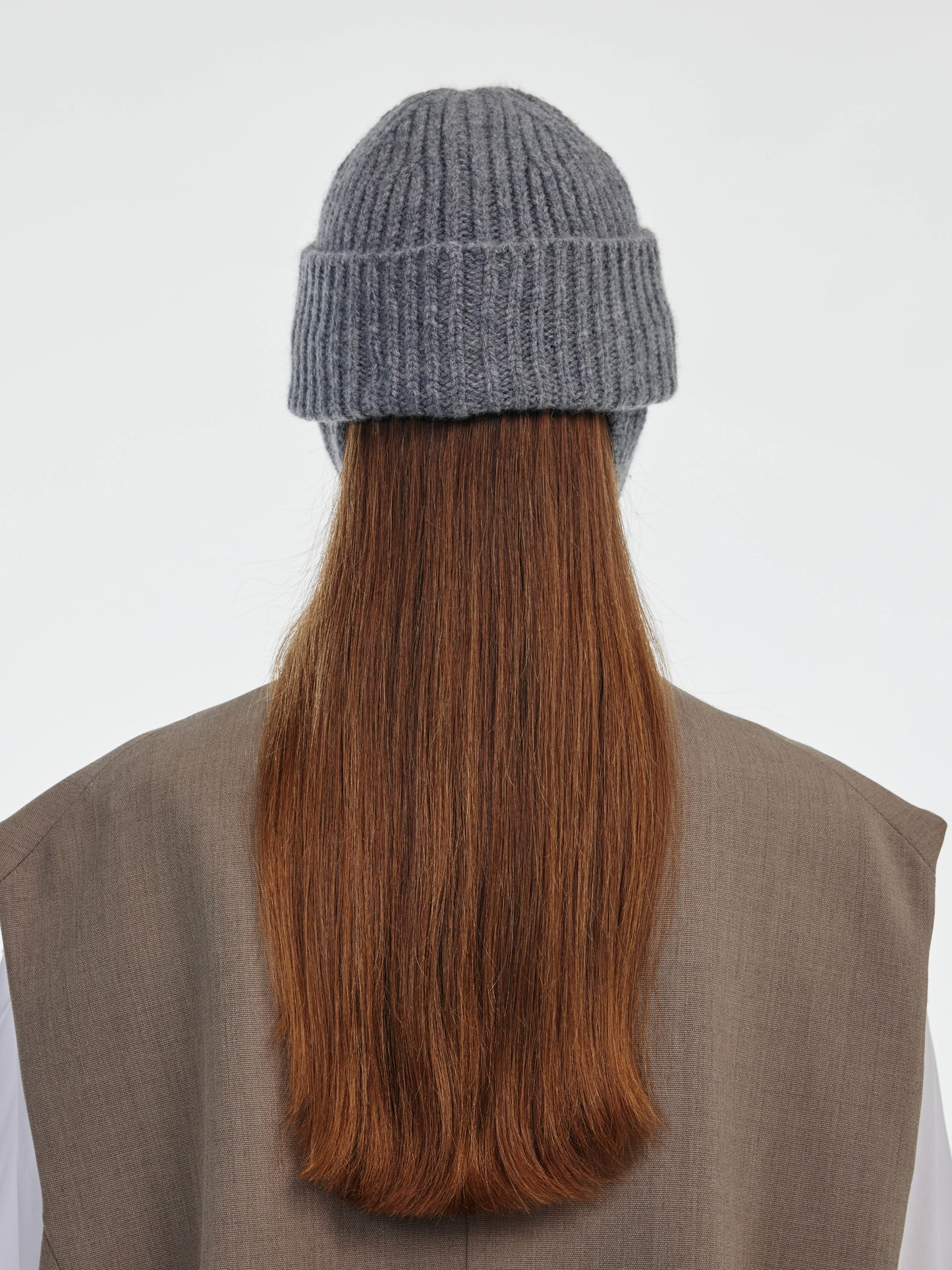 Wool Ear Flap Hat - Grey Melange