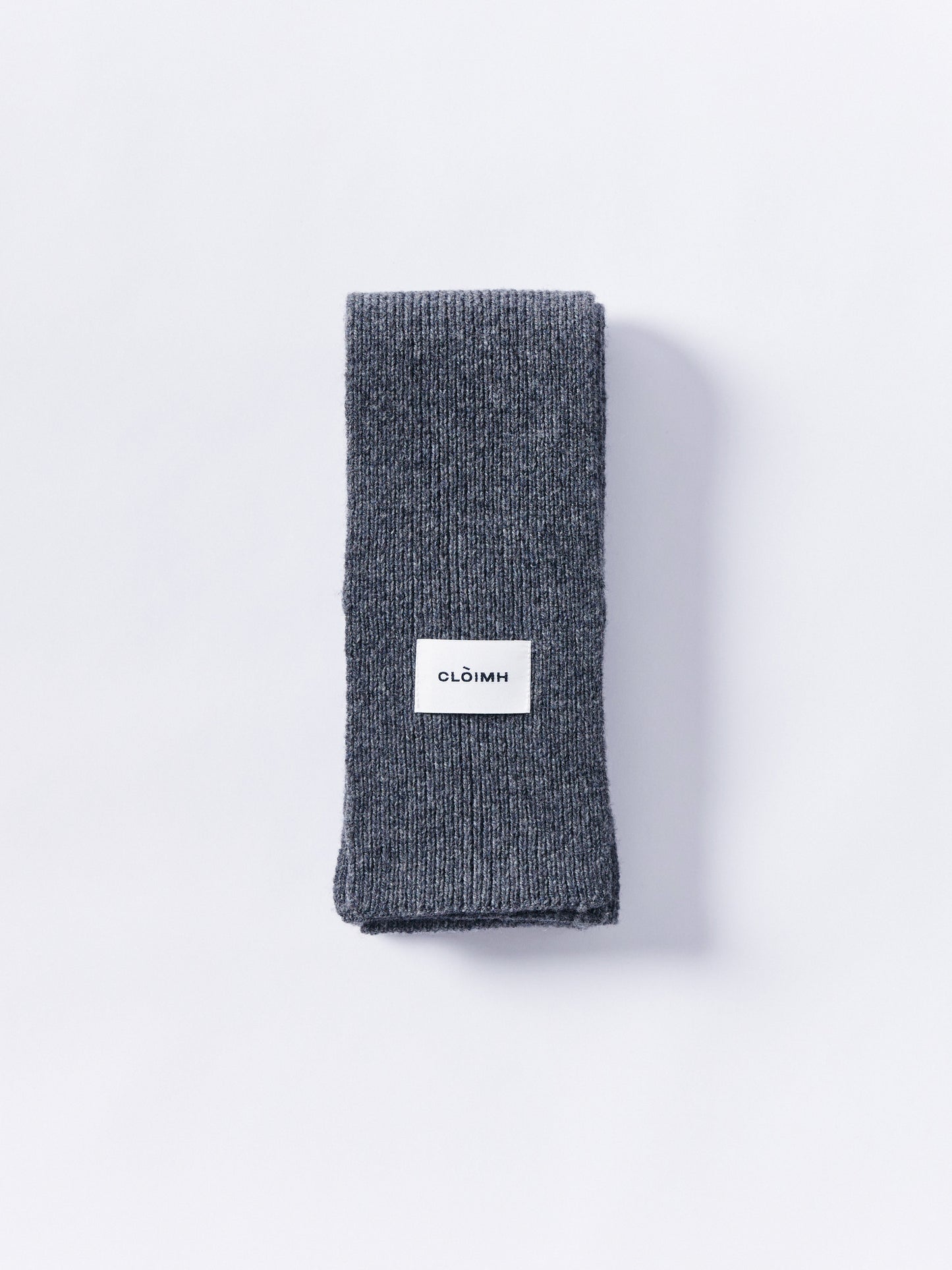 Mini Soft Wool Scarf - Dark Grey