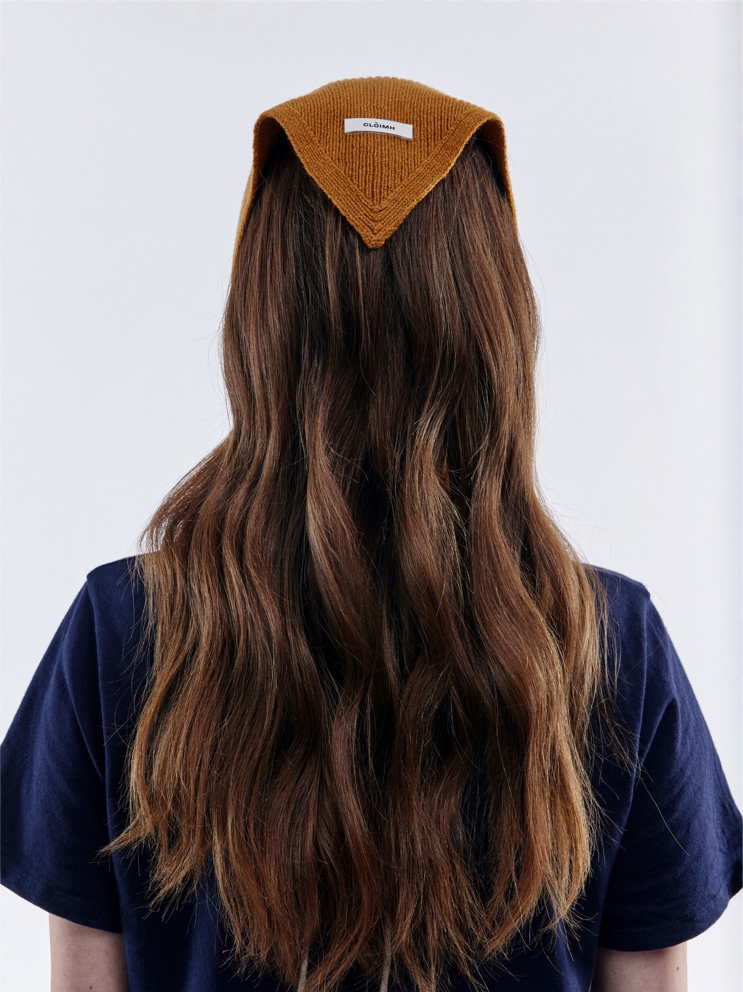 Ribbed Soft Wool Bandana - Chai