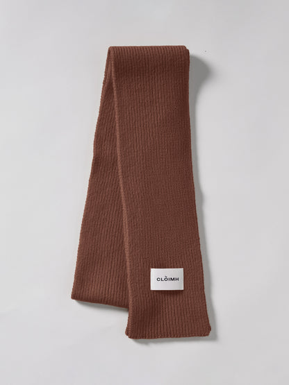 Soft Wool Scarf - Hazelnut