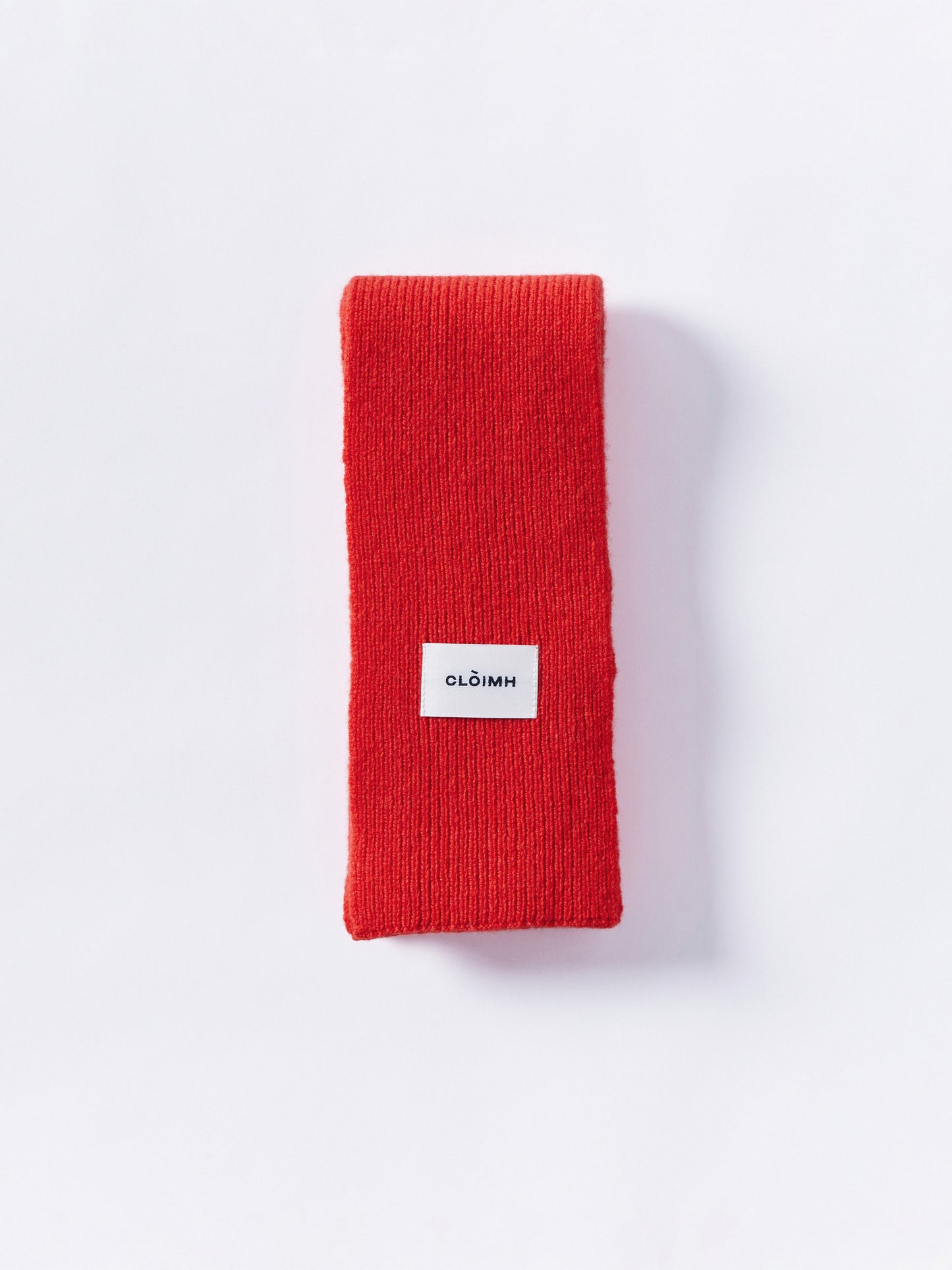 Mini Soft Wool Scarf - Red