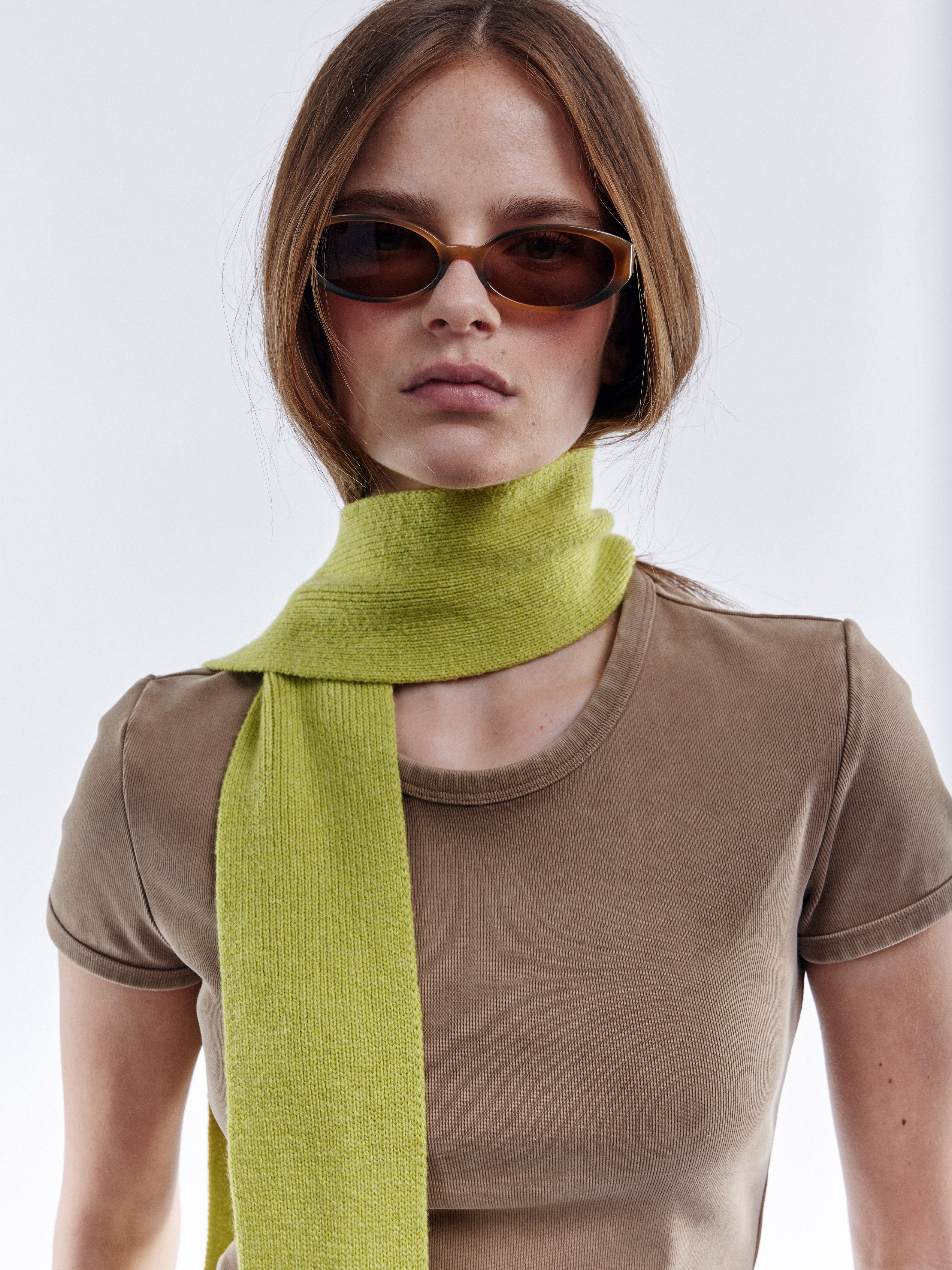 小物 SimplyComplicated SCARF Soft Wool Mini Scarf - Punch Green – CLÒIMH