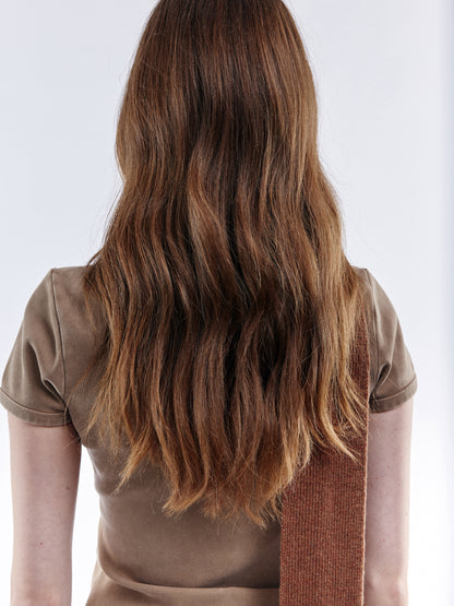Mini Soft Wool Scarf - Hazelnut