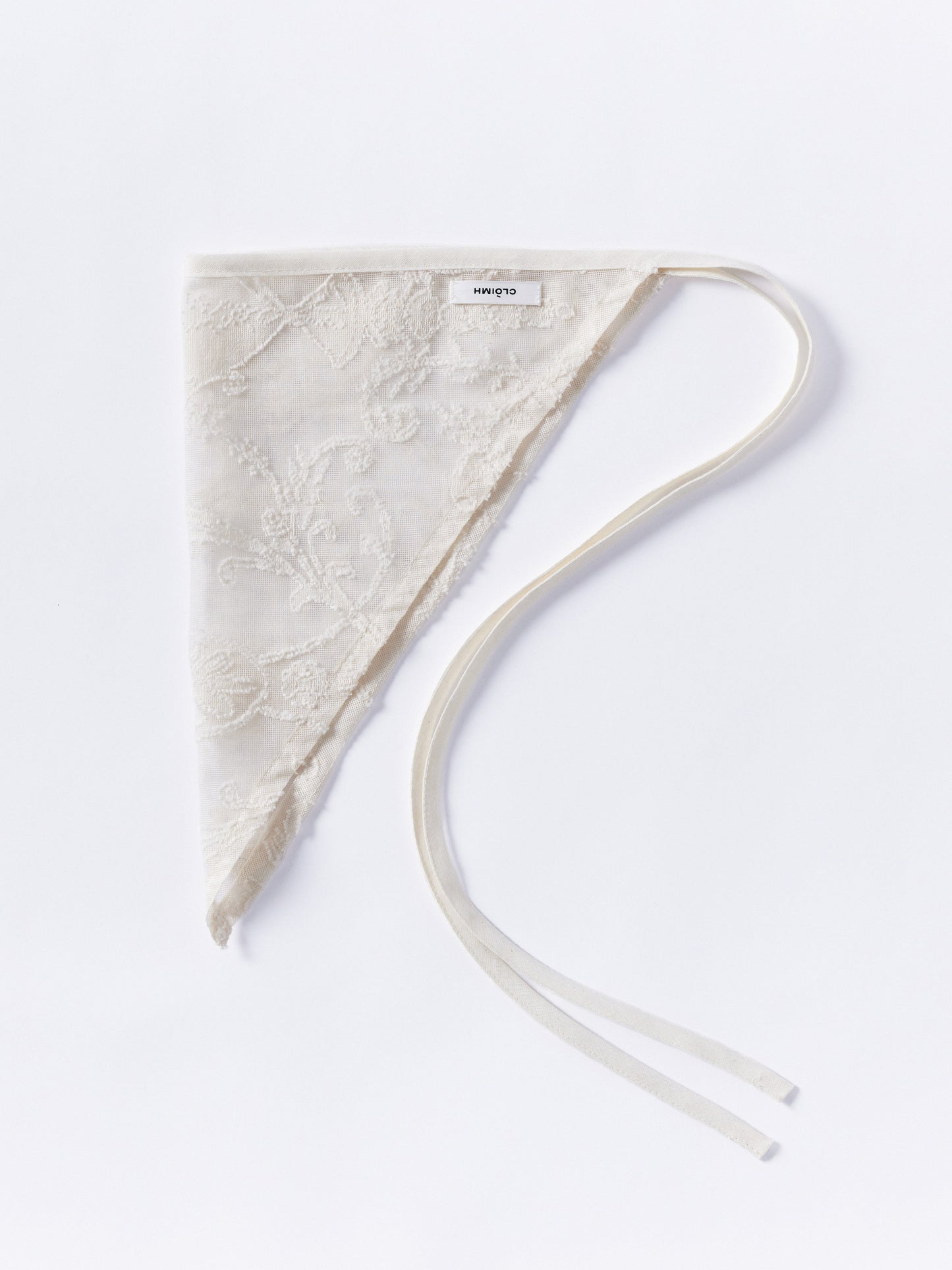 Lace Tied Bandana - Natural