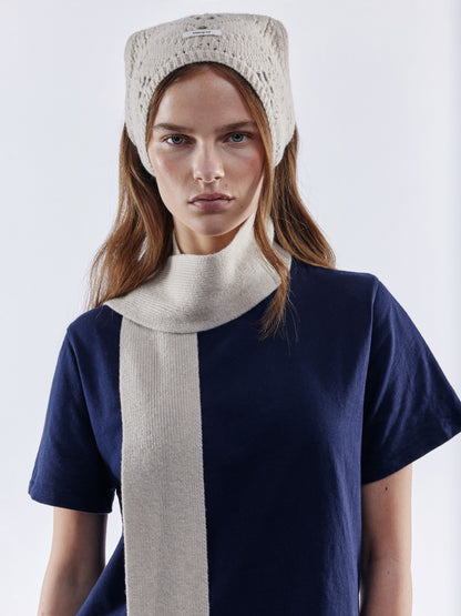 Soft Wool Mini Scarf - Sand