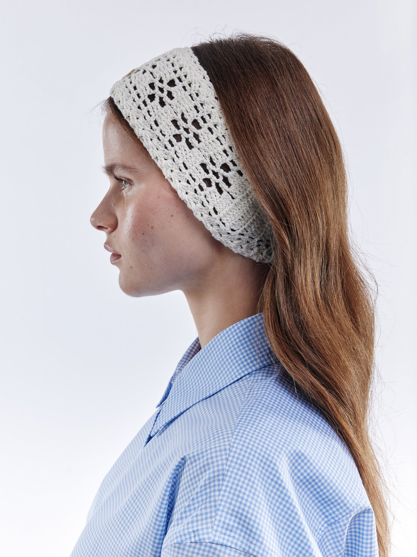Hand Crocheted Tie - Off-White