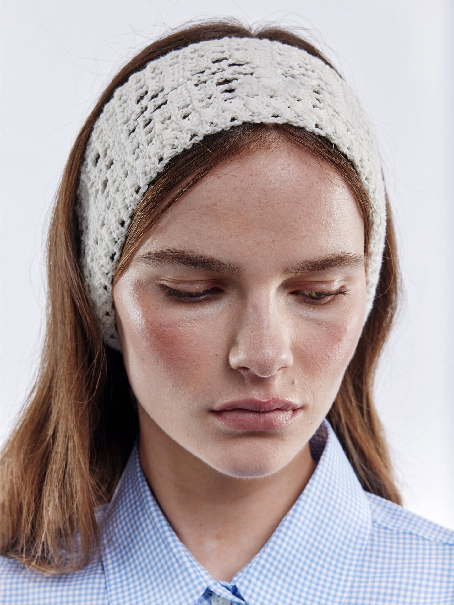 Hand Crocheted Tie - Off-White