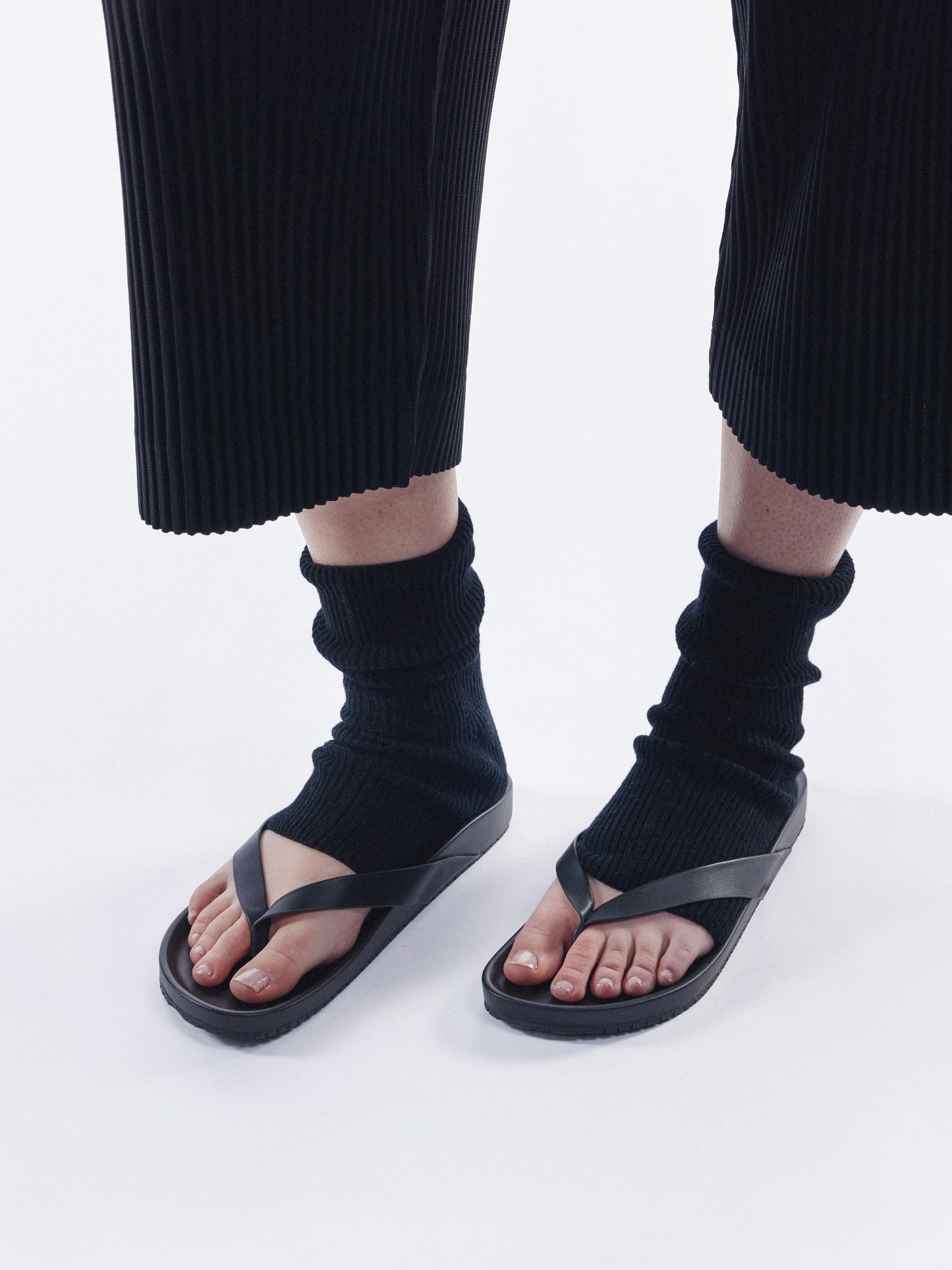 Soft Wool Anklet Sock - Black