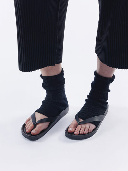 Soft Wool Anklet Sock - Black