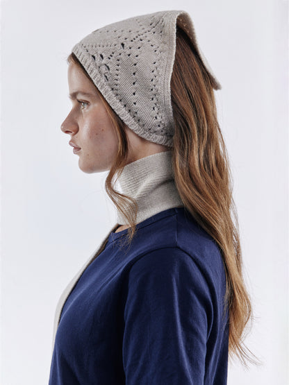 Soft Wool Mini Scarf - Sand