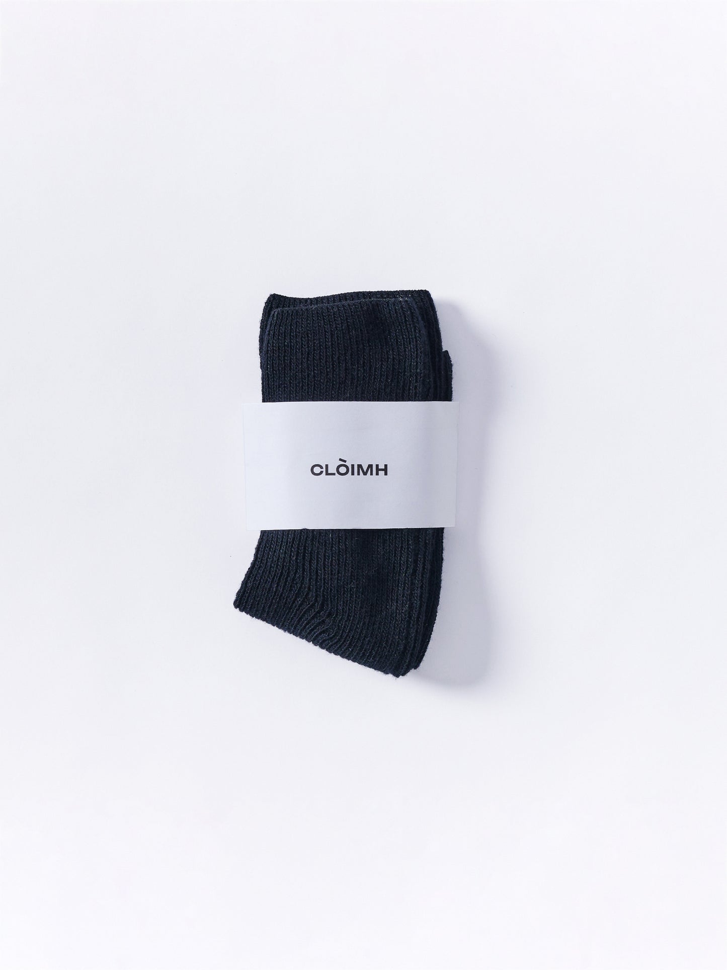 Soft Wool Anklet Sock - Black