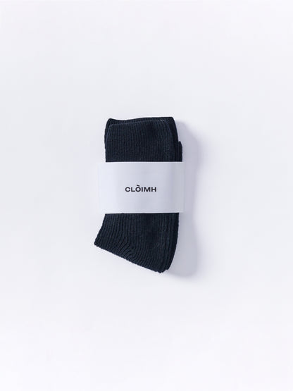Soft Wool Anklet Sock - Black