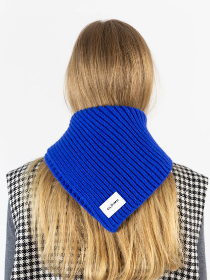 Soft Wool Chunky Bandana - Cobalt Blue