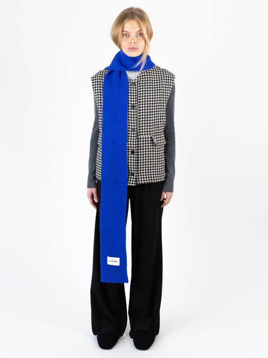 Soft Wool Scarf - Cobalt Blue