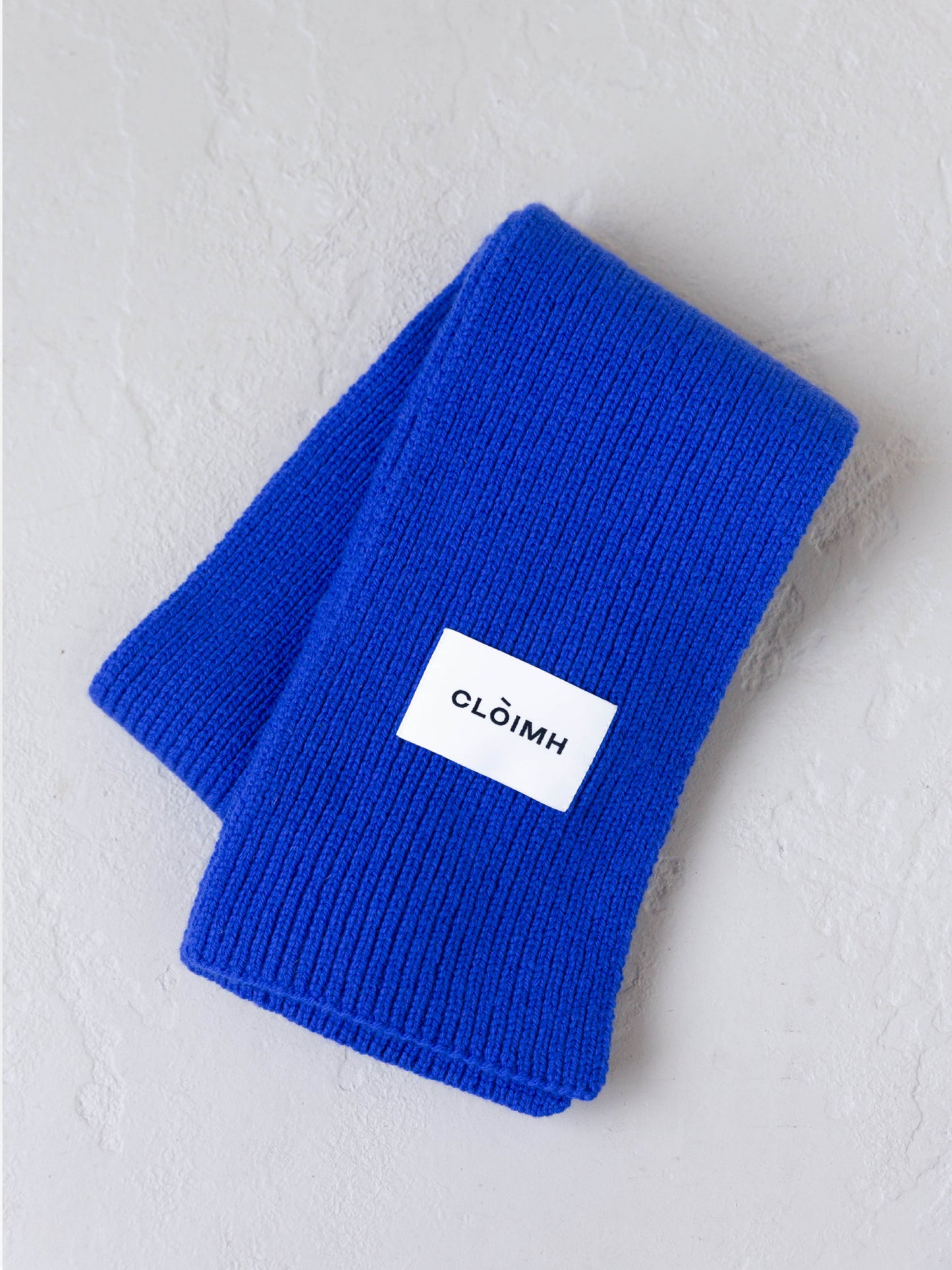 Soft Wool Scarf - Cobalt Blue