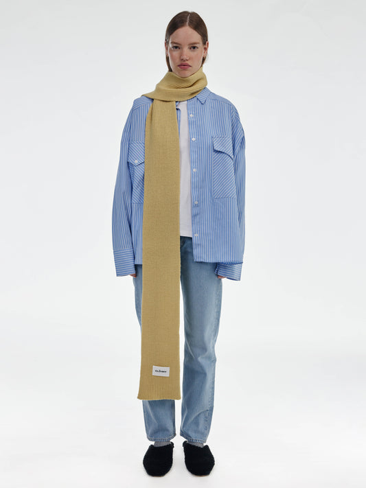 Soft Wool Scarf - Soft Yellow