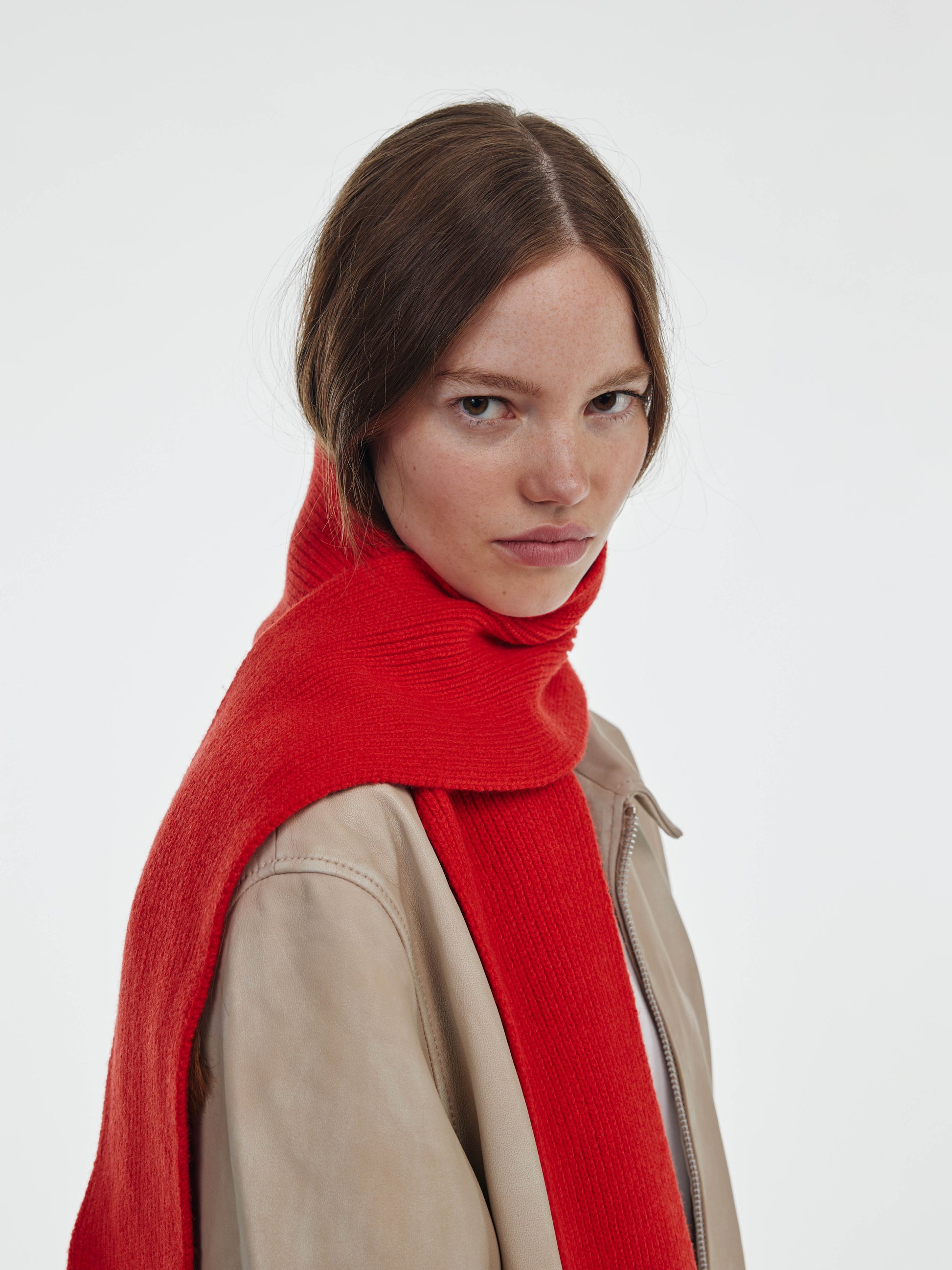 Soft Wool Scarf Red – CLÒIMH