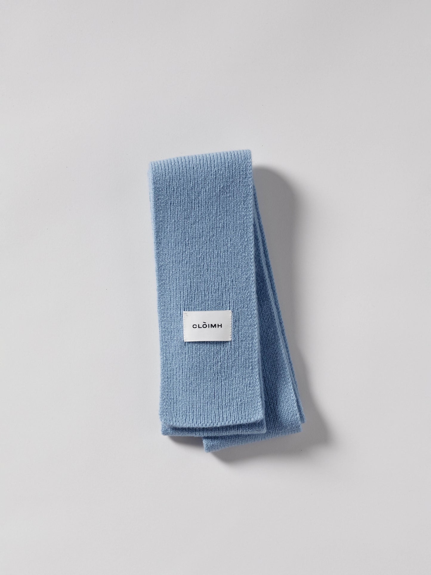 Mini Soft Wool Scarf - Soft Blue