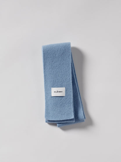 Mini Soft Wool Scarf - Soft Blue