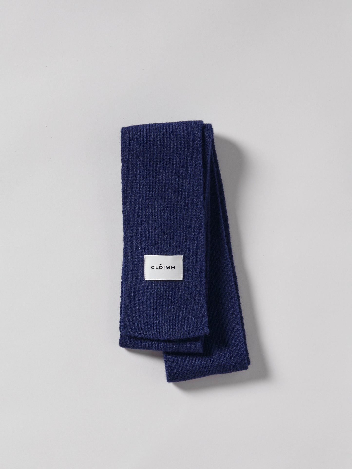 Mini Soft Wool Scarf - Navy
