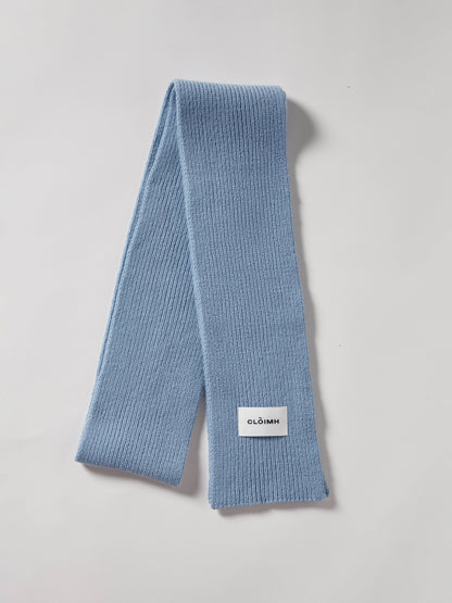 Soft Wool Scarf - Soft Blue