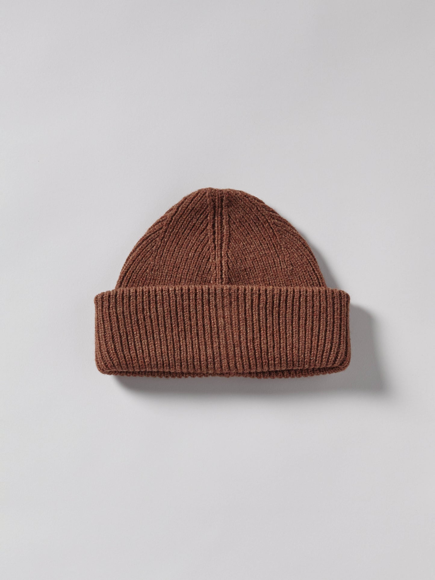 Chunky Soft Wool Beanie Hat - Hazelnut
