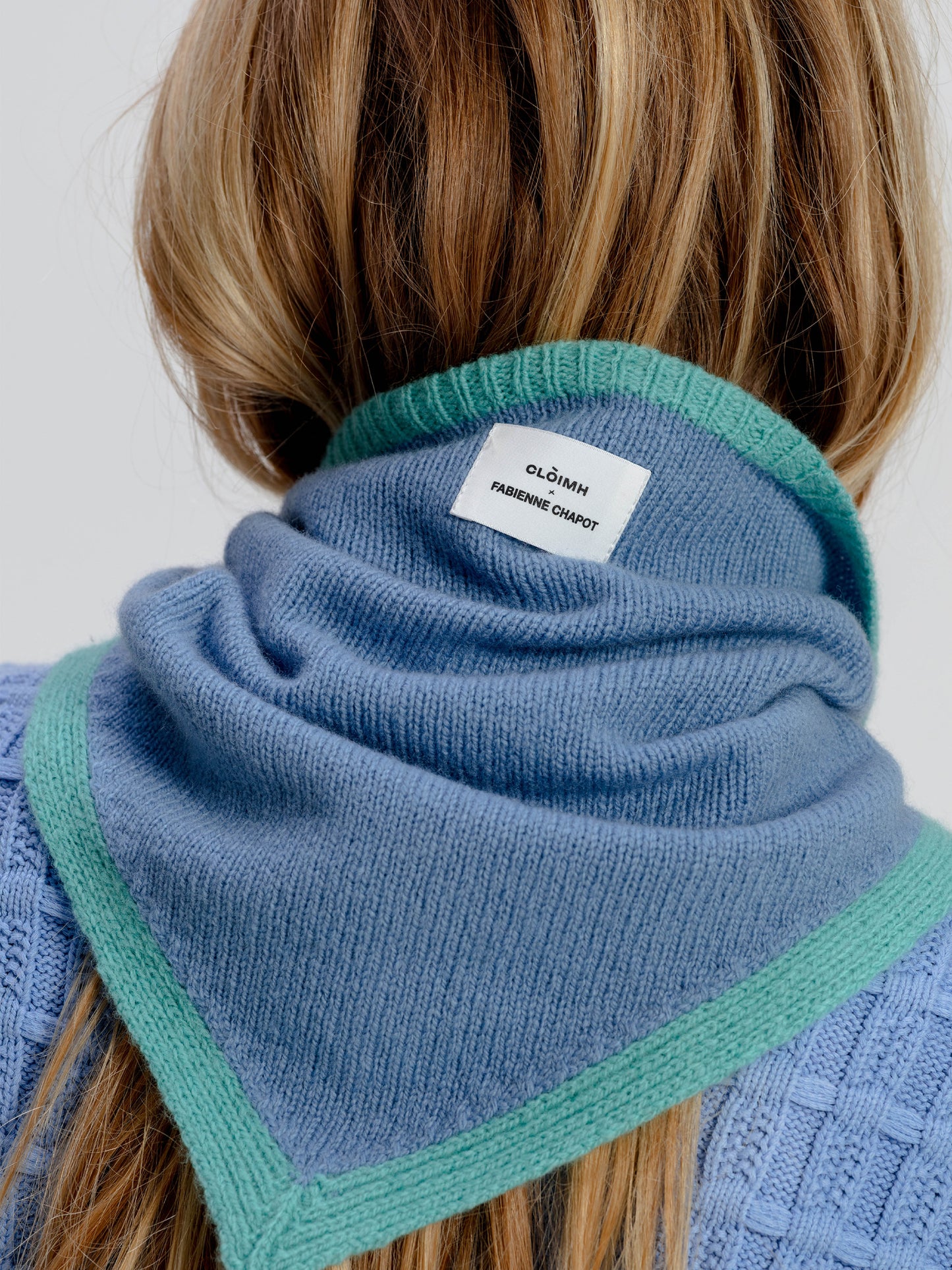 Soft Wool Bandana Scarf - CLÒIMH x Fabienne Chapot