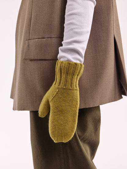 Oversized Wool Mittens - Trombone
