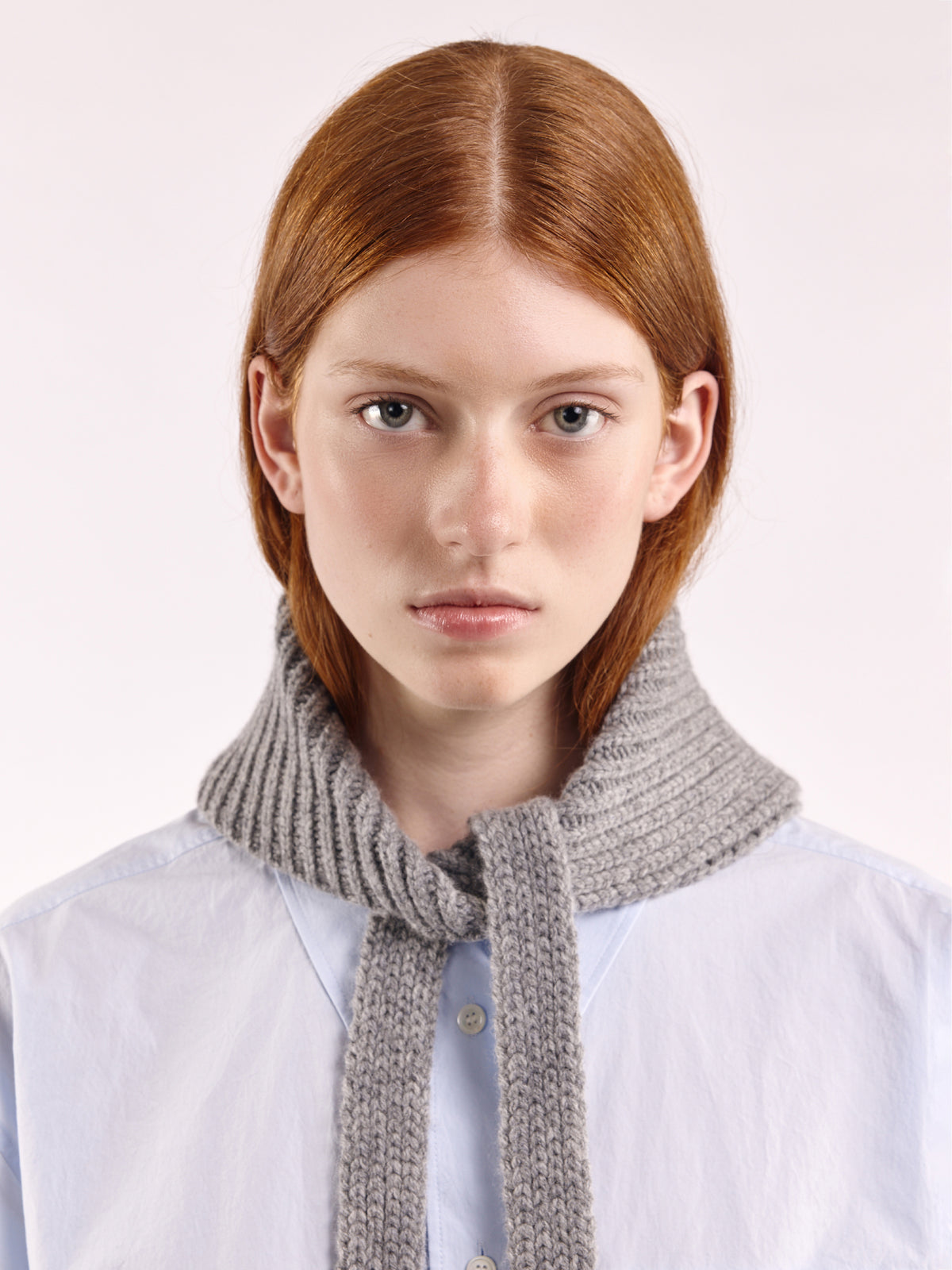 Soft Wool Chunky Bandana - Flannel Grey