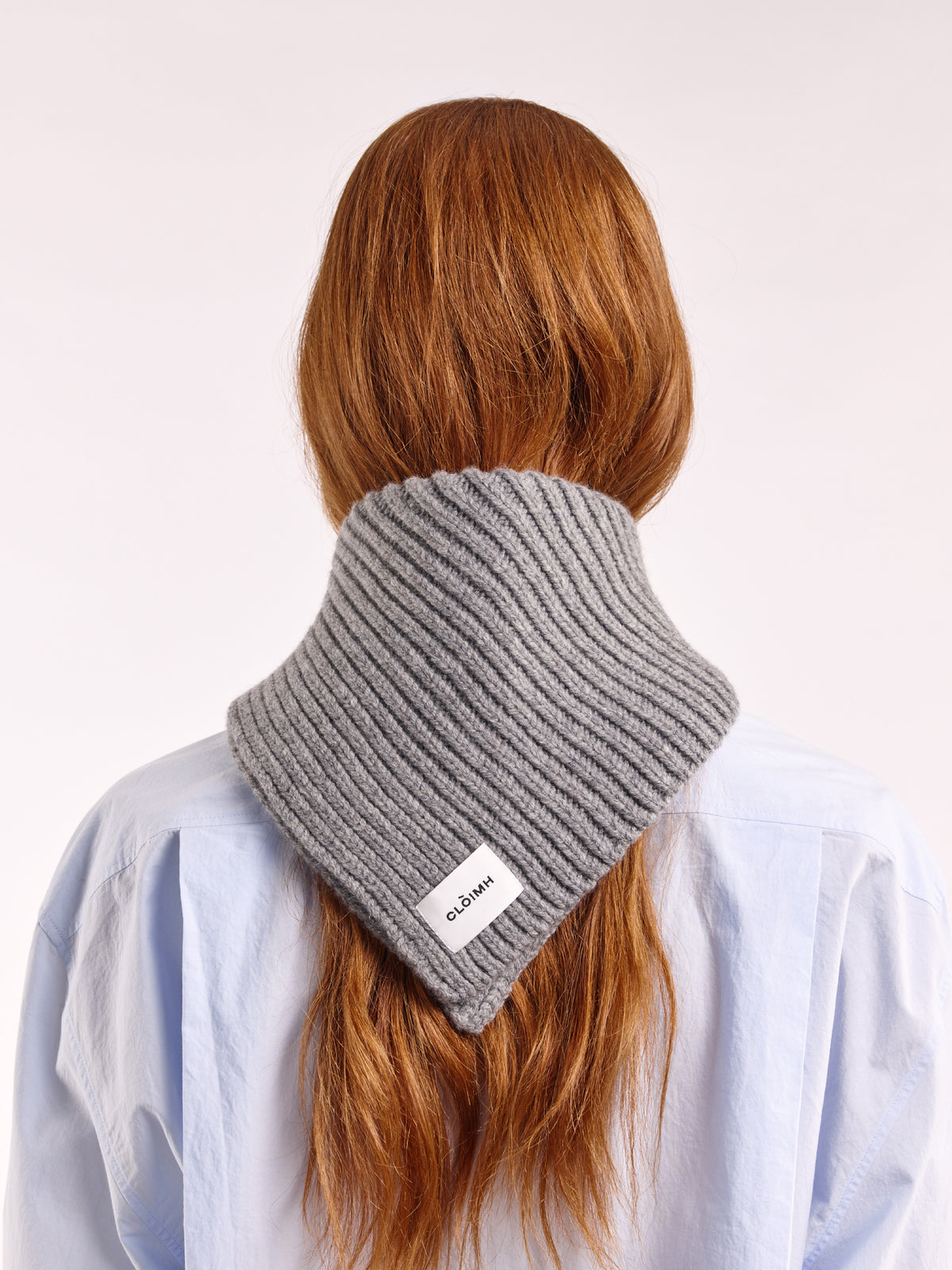 Soft Wool Chunky Bandana - Flannel Grey