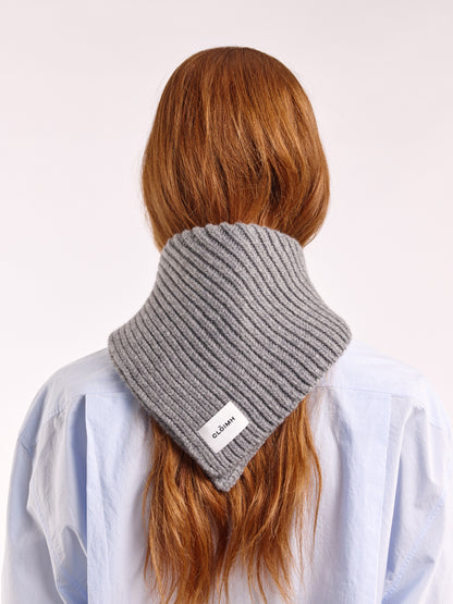 Soft Wool Chunky Bandana - Flannel Grey