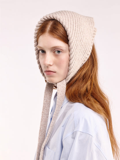 Soft Wool Chunky Bandana - Sand Marl