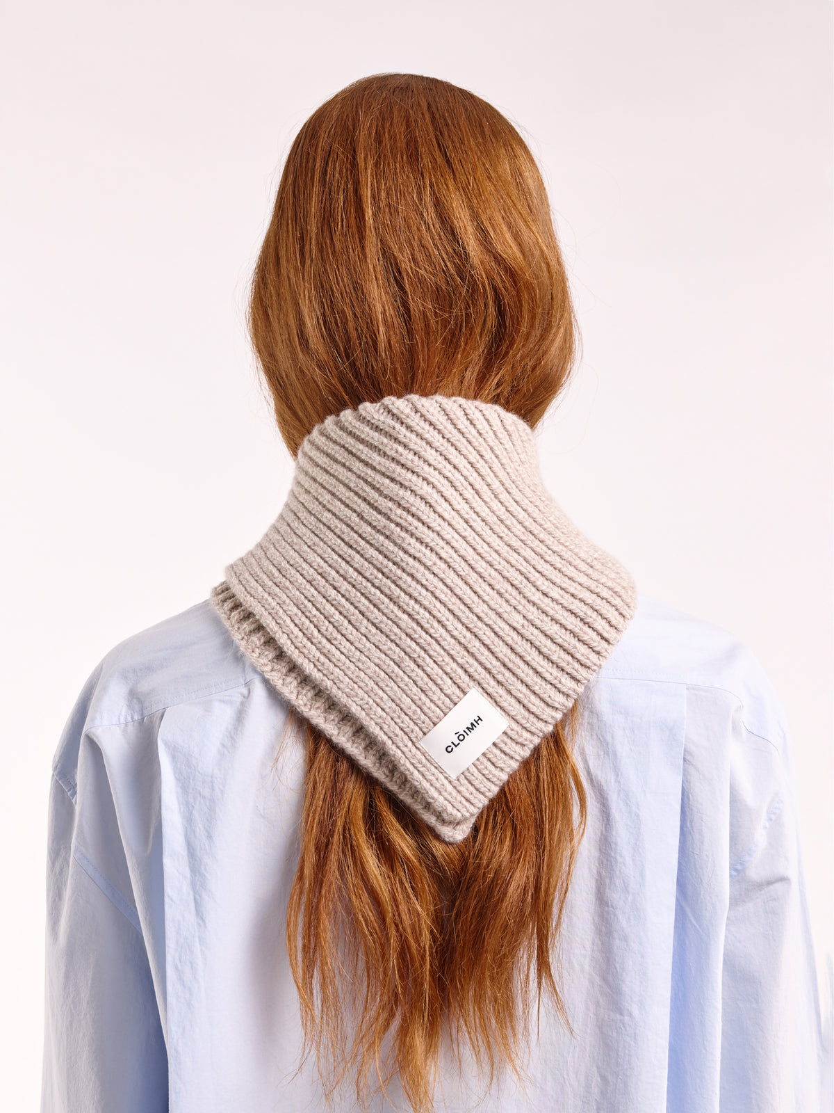 Soft Wool Chunky Bandana - Sand Marl